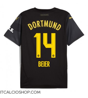 Borussia Dortmund Maximilian Beier #14 Seconda Maglia 2024-25 Manica Corta